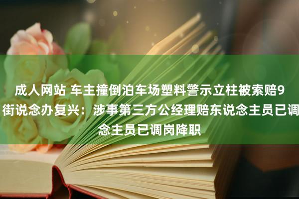 成人网站 车主撞倒泊车场塑料警示立柱被索赔900元，街说念办复兴：涉事第三方公经理赔东说念主员已调岗降职