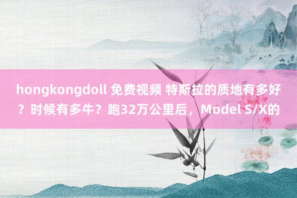 hongkongdoll 免费视频 特斯拉的质地有多好？时候有多牛？跑32万公里后，Model S/X的