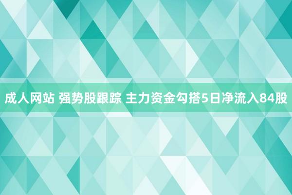 成人网站 强势股跟踪 主力资金勾搭5日净流入84股