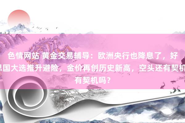 色情网站 黄金交易辅导：欧洲央行也降息了，好意思国大选推升避险，金价再创历史新高，空头还有契机吗？