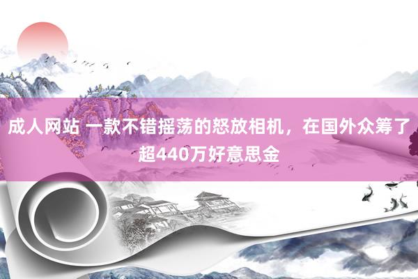 成人网站 一款不错摇荡的怒放相机，在国外众筹了超440万好意思金