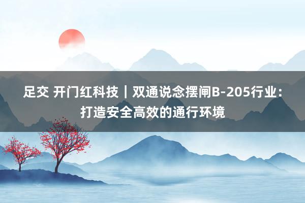 足交 开门红科技｜双通说念摆闸B-205行业：打造安全高效的通行环境