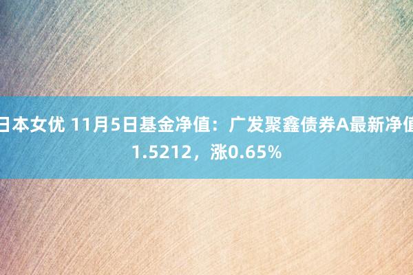 日本女优 11月5日基金净值：广发聚鑫债券A最新净值1.5212，涨0.65%