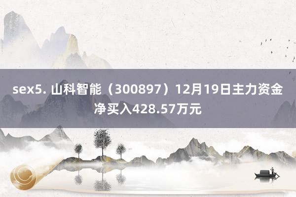 sex5. 山科智能（300897）12月19日主力资金净买入428.57万元