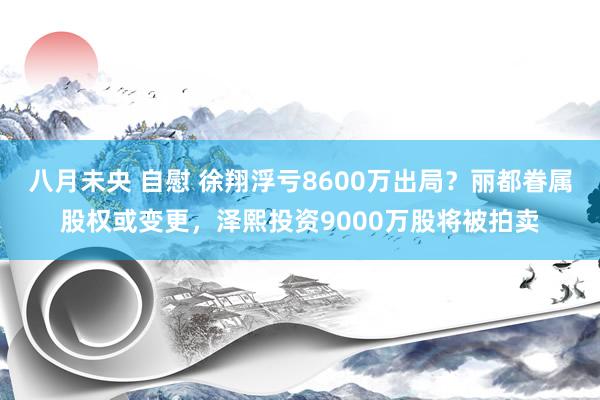 八月未央 自慰 徐翔浮亏8600万出局？丽都眷属股权或变更，泽熙投资9000万股将被拍卖