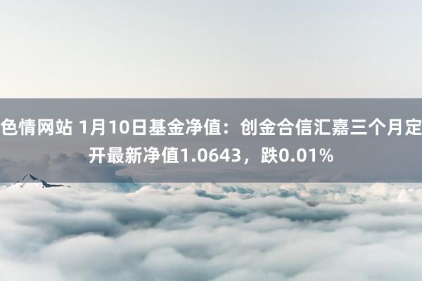 色情网站 1月10日基金净值：创金合信汇嘉三个月定开最新净值1.0643，跌0.01%